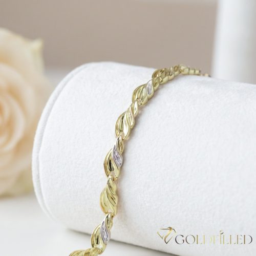 Bracciale GOLDFILLED antiallergico in diverse dimensioni colore 14K largo 7 mm