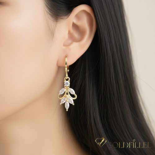 Orecchini GOLDFILLED antiallergici 35mm colore 14K