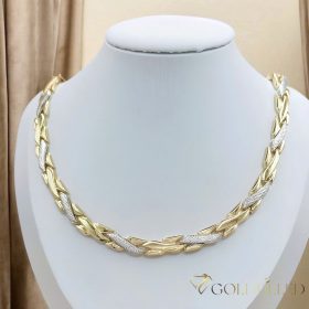   Collana GOLDFILLED antiallergica 45 cm/ 8 mm colore 14K multicolore
